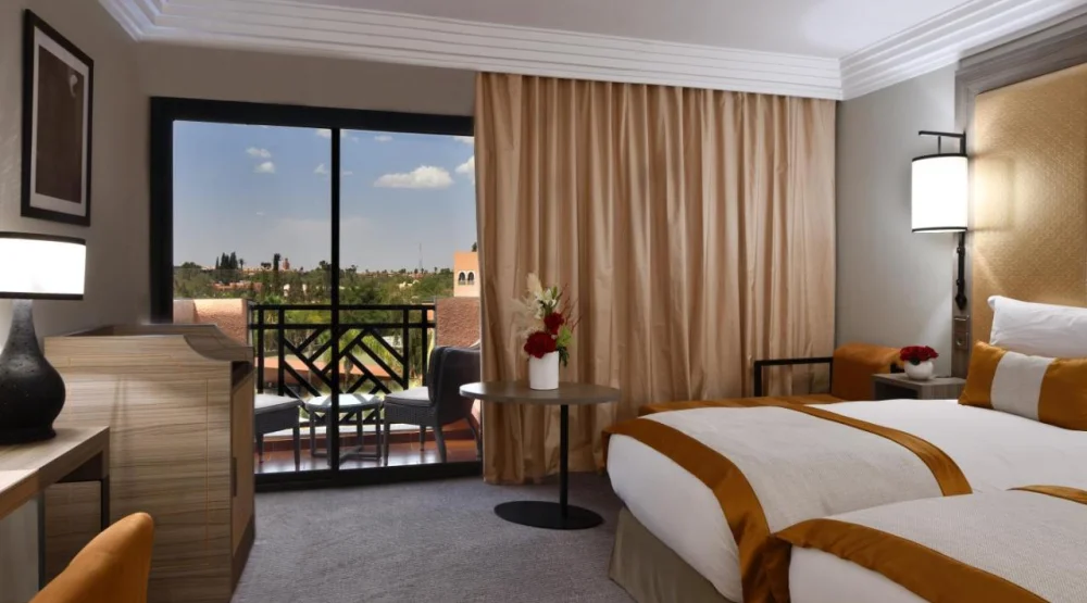 Superior King Room with Terrace and Pool View at Movenpick Hotel Mansour Eddahbi