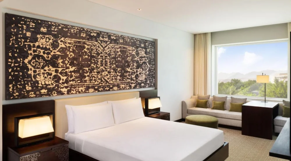 Deluxe Guest Room, One King at JW Marriott Muscat