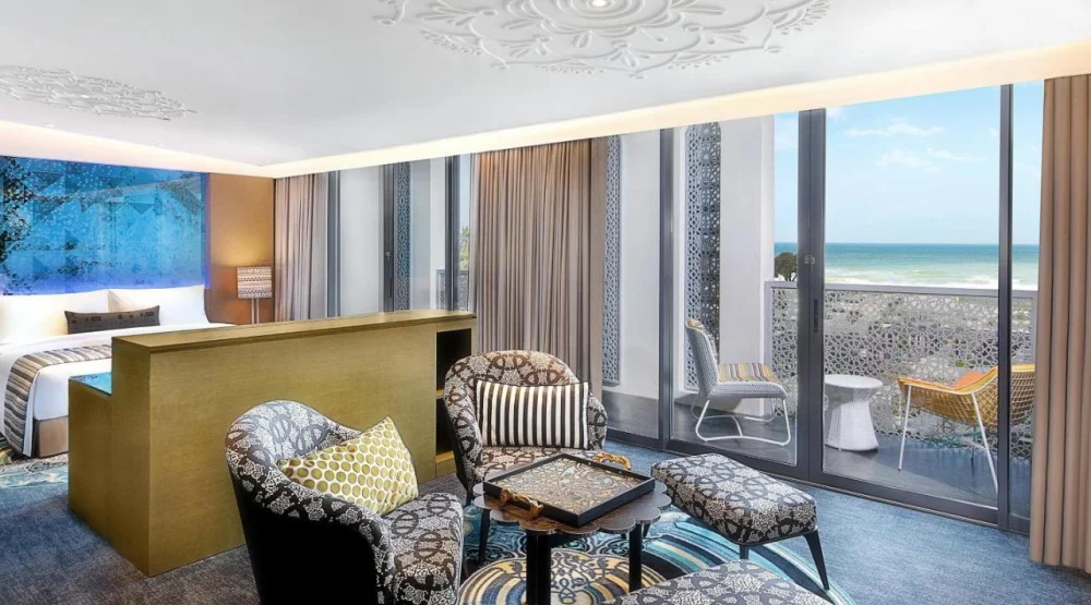 Fantastic Suite, Junior Suite, One King, Sea View, Balcony at W Muscat