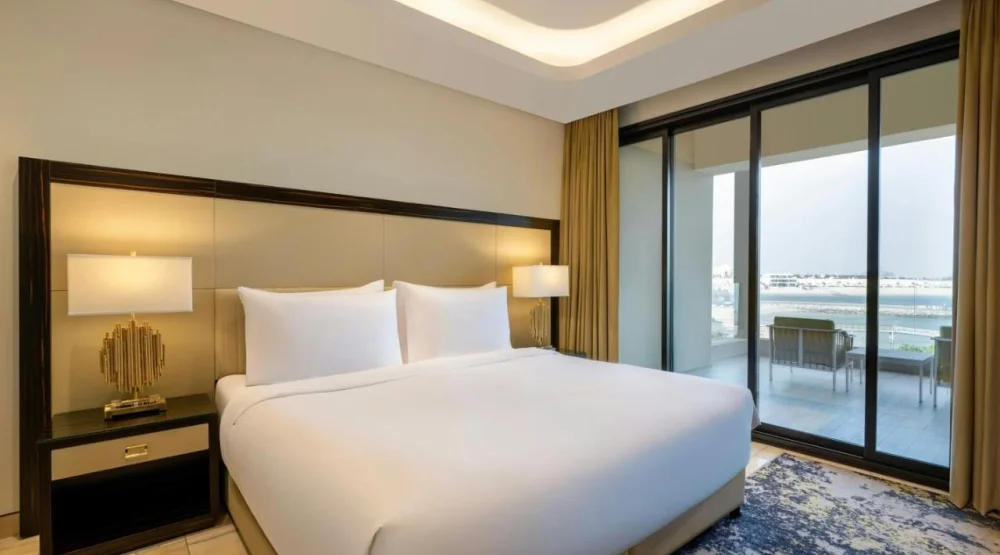 One Bedroom King Suite Apartment with Balcony and Sea View at Agora Doha Autograph Collection