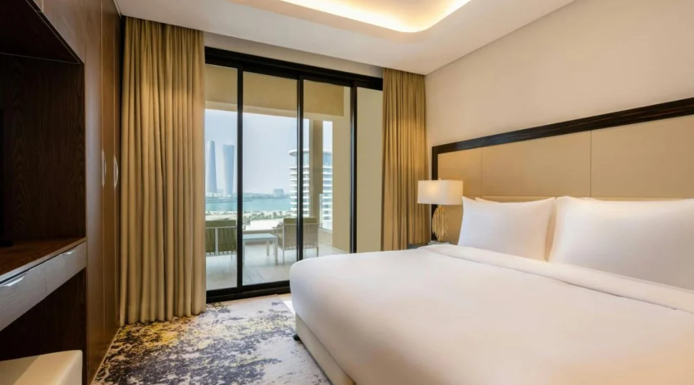 One Bedroom Superior King Suite Apartment with Balcony and City View at Agora Doha Autograph Collection