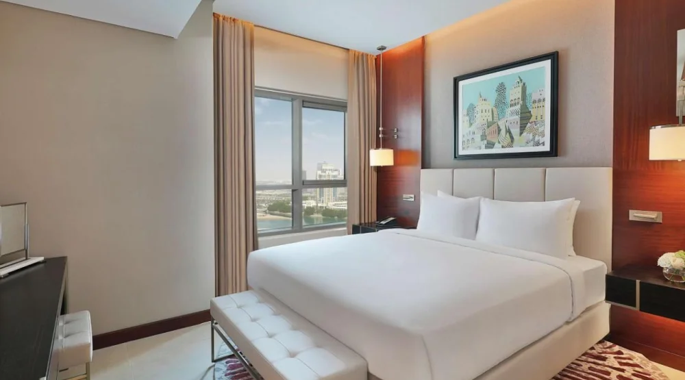 One Bedroom Suite with Partial Sea View at Hilton Doha The Pearl