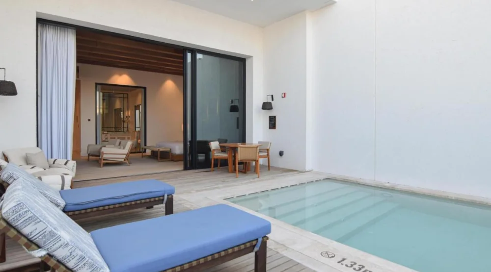 Junior King Suite with Private Pool at Maysan Doha LXR Hotels and Resorts