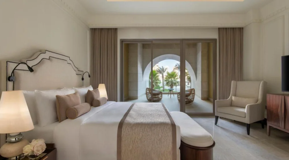 One Bedroom Poolside Duplex Suite with Patio at The St. Regis Marsa Arabia Island The Pearl Qatar