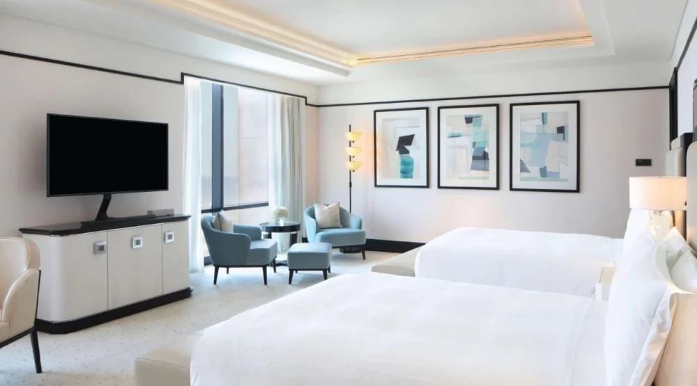 Grand Room with Two Queen Beds at Waldorf Astoria Doha West Bay