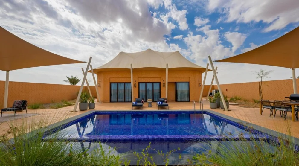 Deluxe One Bedroom Tent with Private Pool at Al Badayer Retreat