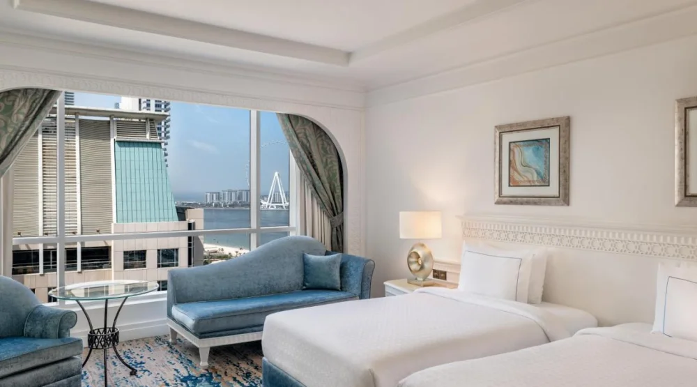 Tower Partial Sea View, Guest Room, Two Twin at Al Habtoor Grand Resort Autograph Collection