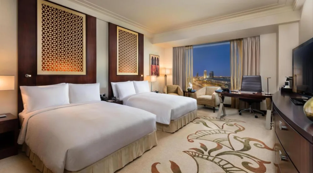 Deluxe Double Room with Two Double Beds and Skyline View at Conrad Dubai