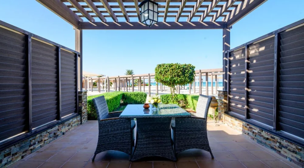 Beach Side Chalet King Room at Danat Jebel Dhanna Resort