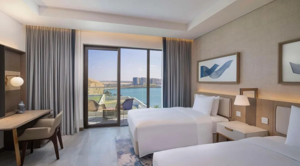 Executive Double Room with Two Double Beds at Hilton Abu Dhabi Yas Island