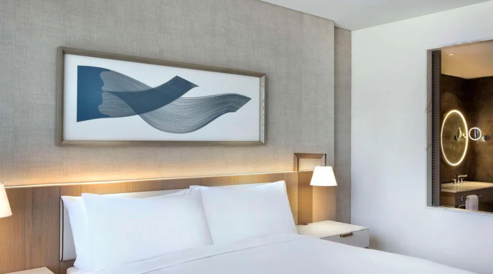 Deluxe King Room with Pool View at Hilton Abu Dhabi Yas Island