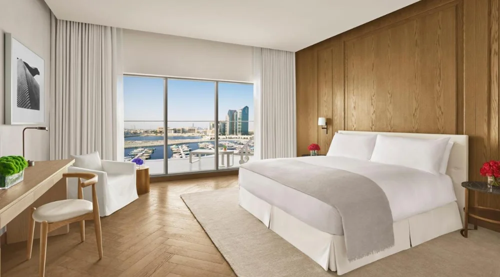 Deluxe King Room with Balcony and Marina View at The Abu Dhabi EDITION