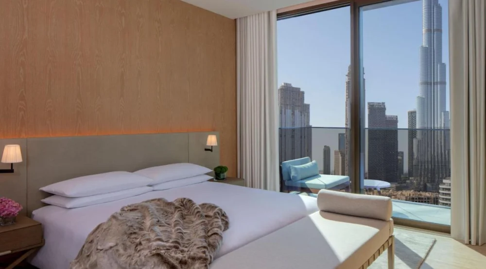 Premier One Bedroom King Suite with Kitchen, Balcony and Burj Khalifa View at The Dubai EDITION
