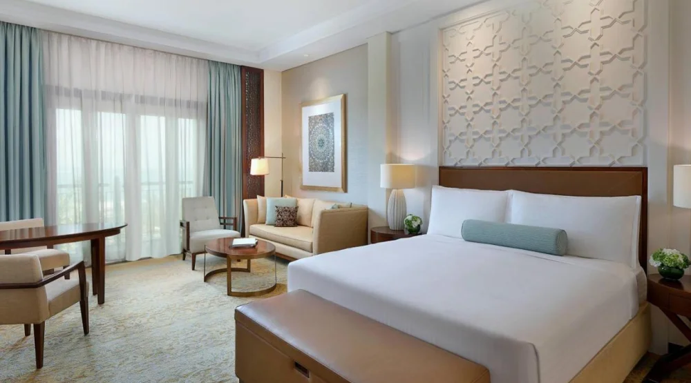 Family Room, Larger Guest Room, Partial Sea View, Balcony at The Ritz Carlton Dubai