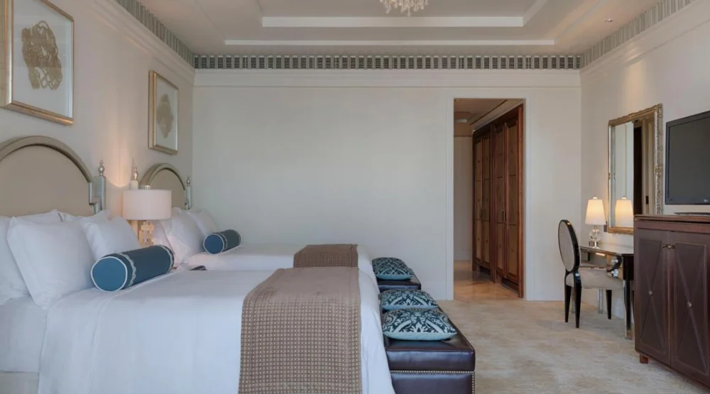 Superior Double Room with Two Double Beds and Partial Sea View at The St. Regis Abu Dhabi