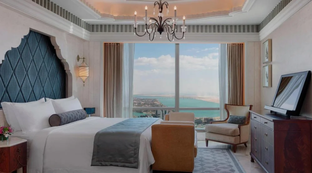 Al Mushref Suite, One Bedroom Suite, One King, Partial Sea View at The St. Regis Abu Dhabi