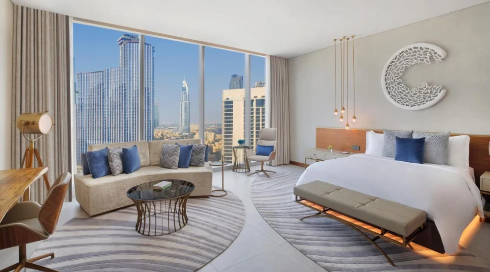 Superior King Room with Partial Burj Khalifa Or Downtown View at The St. Regis Downtown Dubai