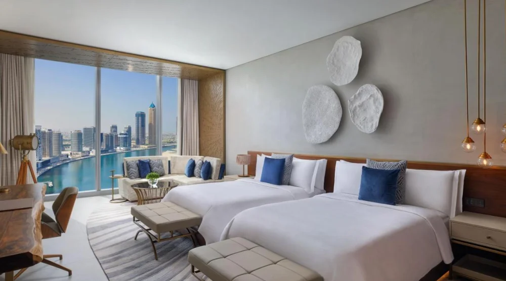 Family Room with Canal View at The St. Regis Downtown Dubai