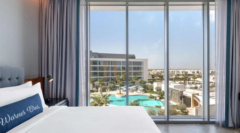 Artist King Room with Pool View at The WB Abu Dhabi Curio Collection By Hilton