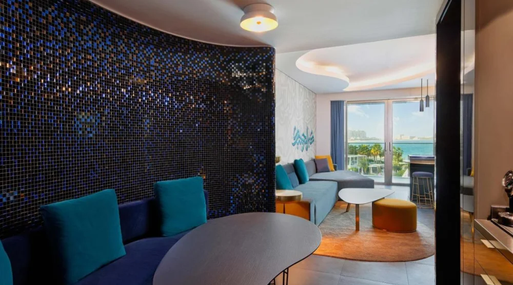 Mega Two Bedroom Suite, Palm Jumeirah View with Private Terrace at W Dubai The Palm