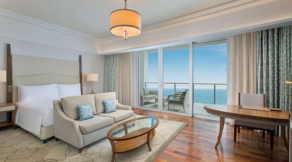 Club King Room with Sea View at Waldorf Astoria Dubai Palm Jumeirah
