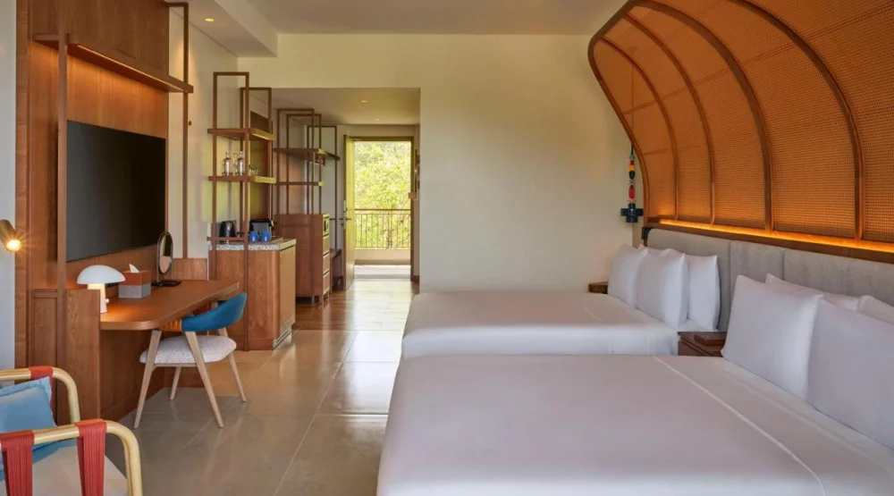 Queen Room with Two Queen Beds and Pool View at Canopy By Hilton Seychelles