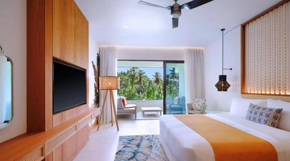 Deluxe King Room with Anse Royale and Mountain View at Laila a Tribute Portfolio Resort