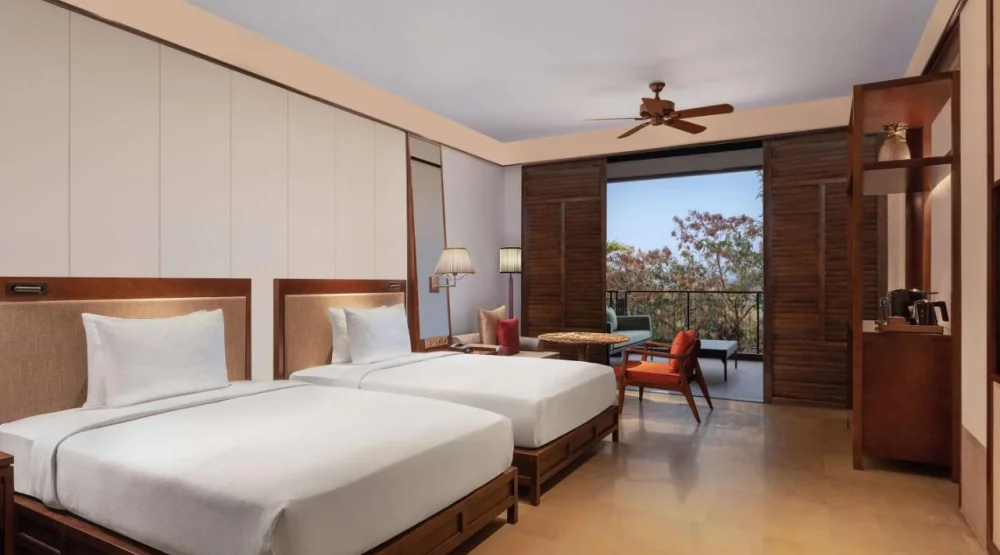 Superior Queen Room with Balcony - Tropical View at Hilton Goa Resort