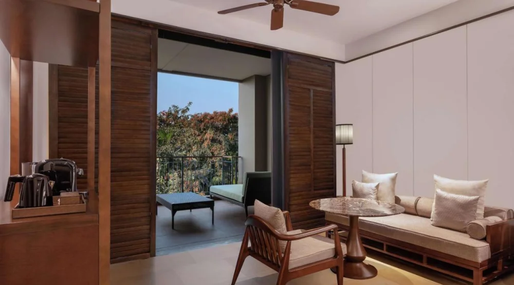 Deluxe Queen Room with Garden Sit-out at Hilton Goa Resort