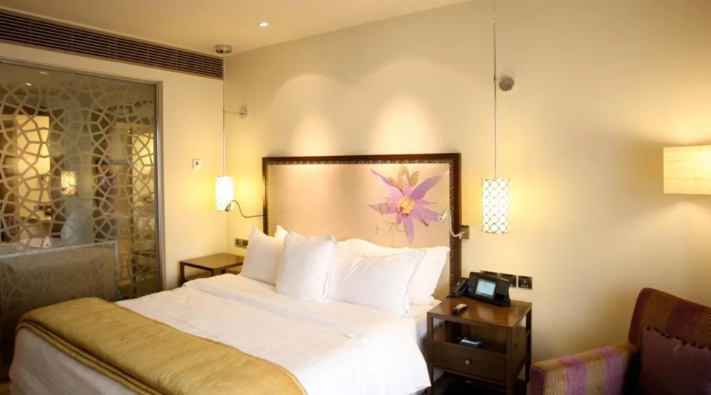 Itc One, Club Level, Guest Room, One King, Pool View, Balcony at ITC Gardenia Bengaluru a Luxury Collection Retreat