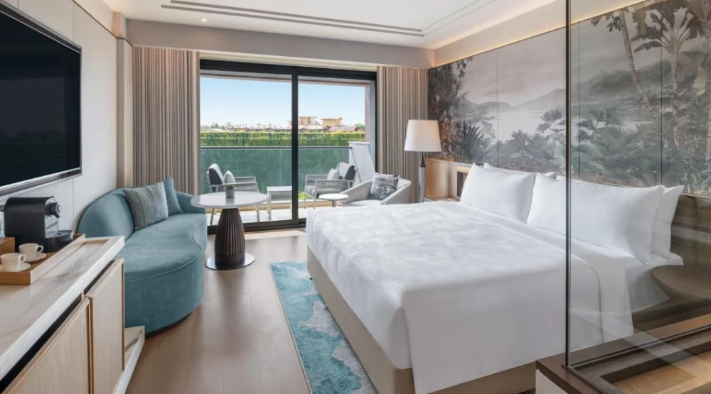 Luxury King Room with Balcony and Courtyard View at JW Marriott Goa