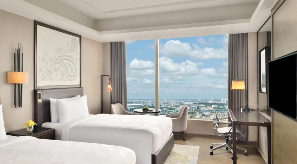 Deluxe Twin Guest Room at JW Marriott Hotel Kolkata