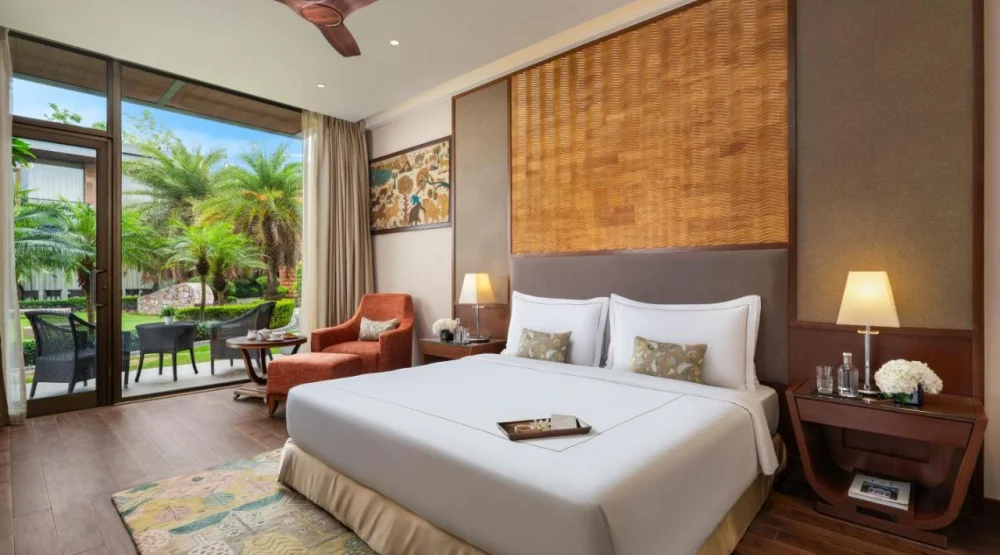 Luxury Room Courtyard View with Sit Out - King Bed at Taj Damdama Lake Resort & Spa Gurugram