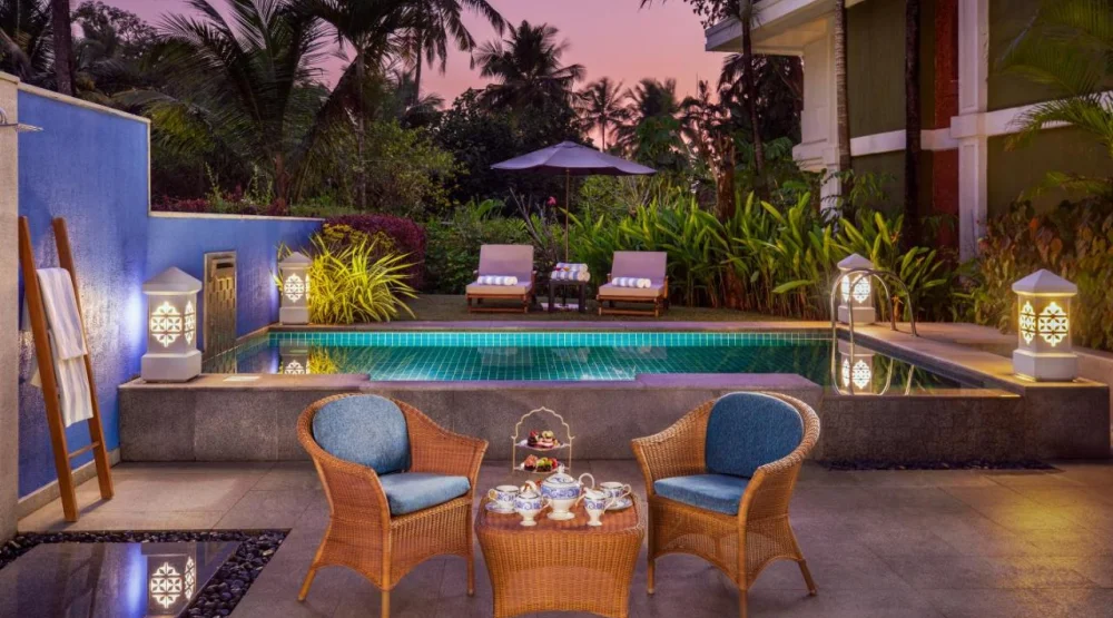 Villa Room Garden View with Plunge Pool King Bed at Taj Exotica Resort & Spa Goa
