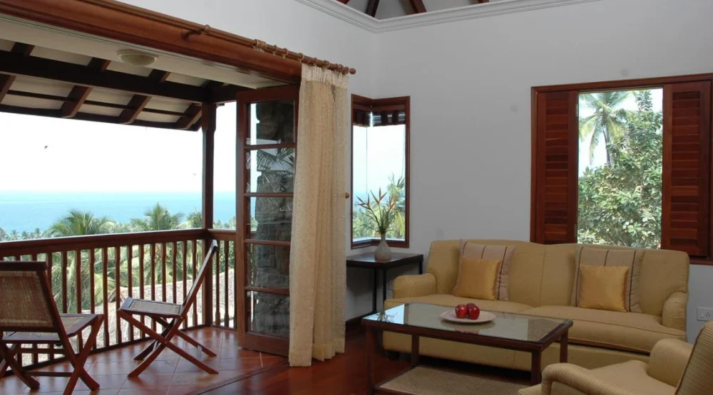 Deluxe Suites Sea View with Balcony King Bed at Taj Green Cove Resort & Spa Thiruvanthapuram