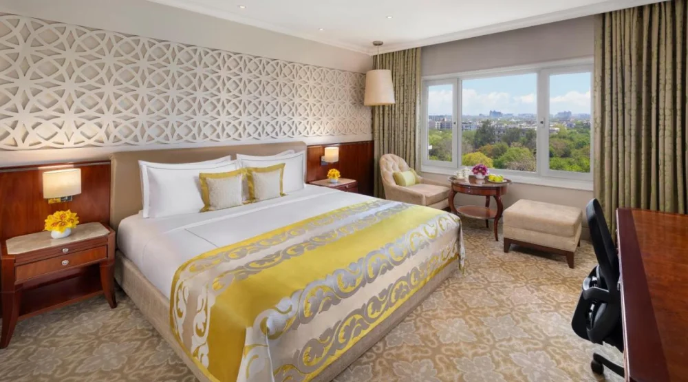Deluxe Room King Bed Diplomatic Enclave View at Taj Palace New Delhi