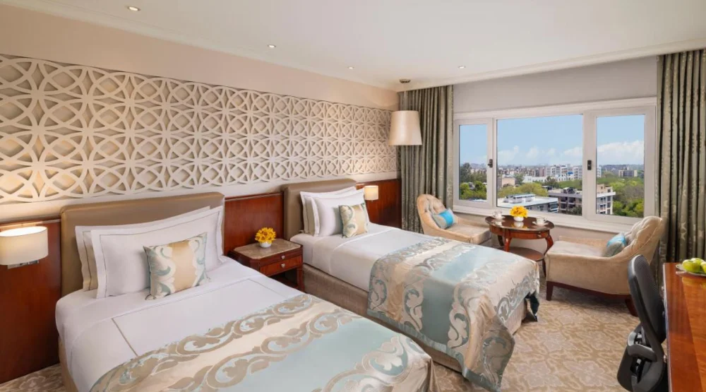 Deluxe Room Twin Bed Diplomatic Enclave View at Taj Palace New Delhi