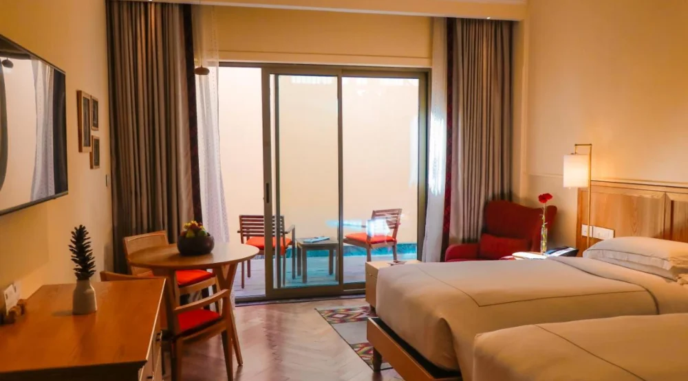 Deluxe Room Courtyard View Twin Bed at Taj Theog Resort & Spa