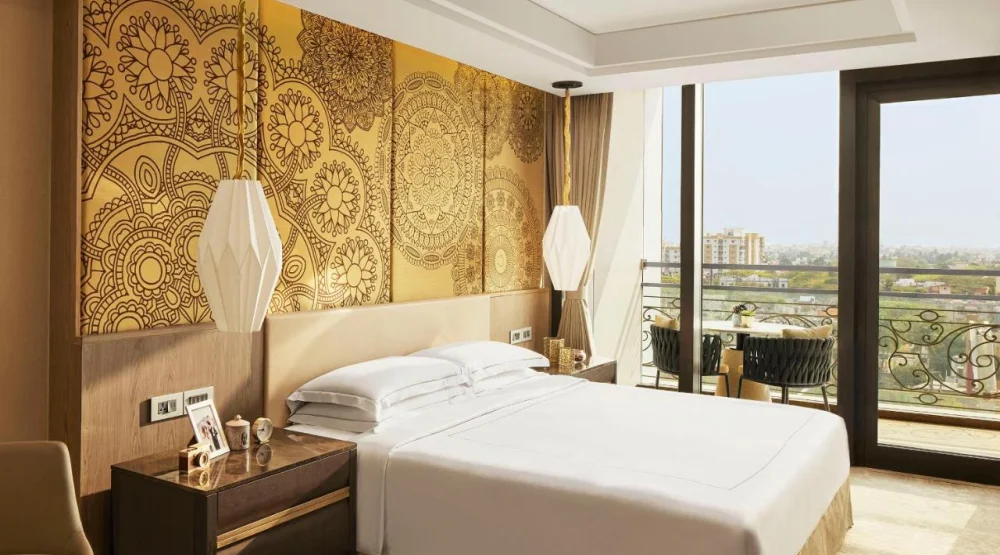 Studio Apartment with Balcony Twin Bed at Taj Wellington Mews Chennai