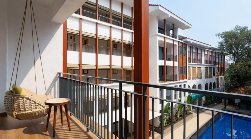 Junior Suite Twin Bed Bed at The Astor All Suites Hotel Candolim Goa