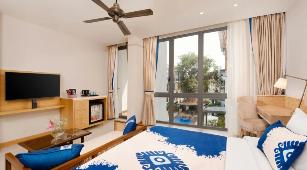 Junior Suite King Bed at The Astor All Suites Hotel Candolim Goa