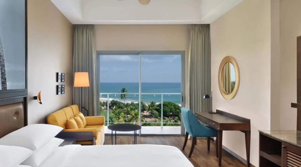 Deluxe Guest Room, One King, Ocean View, Balcony at Sheraton Kosgoda Turtle Beach Resort