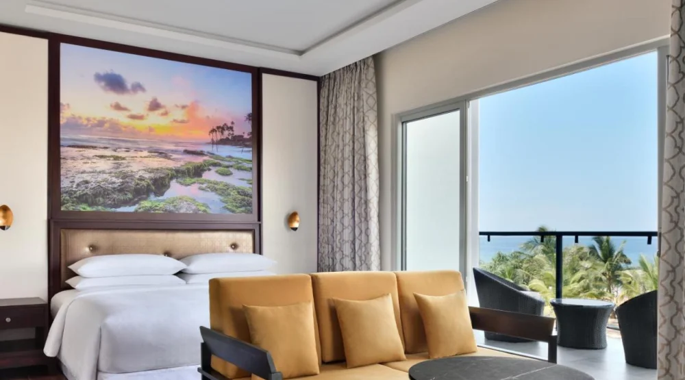 One Bedroom Junior Suite, One King, Ocean View, Balcony at Sheraton Kosgoda Turtle Beach Resort
