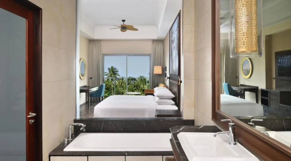 Deluxe Guest Room, One King, Garden View, Balcony at Sheraton Kosgoda Turtle Beach Resort