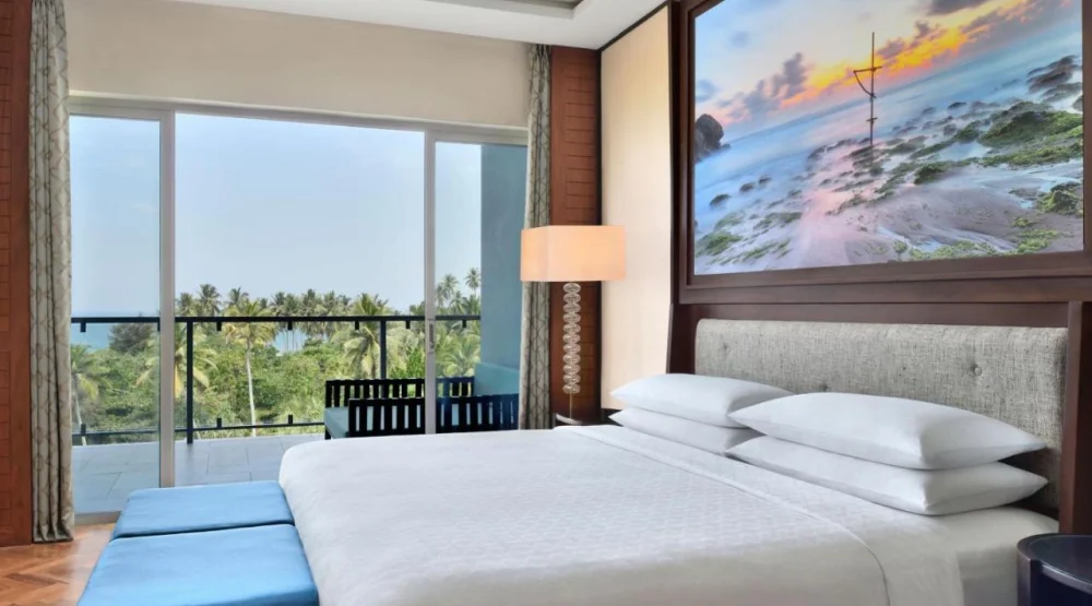 Bedroom Suite, One King, Ocean View, Balcony at Sheraton Kosgoda Turtle Beach Resort