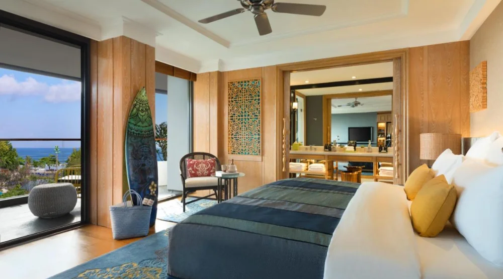King Suite with Partial Ocean View at Hotel Indigo Bali Seminyak Beach