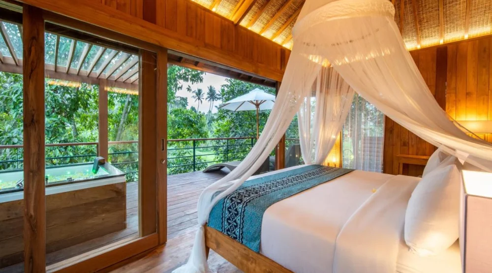 Deluxe King Suite with Hot Tub at Kappa Senses Ubud
