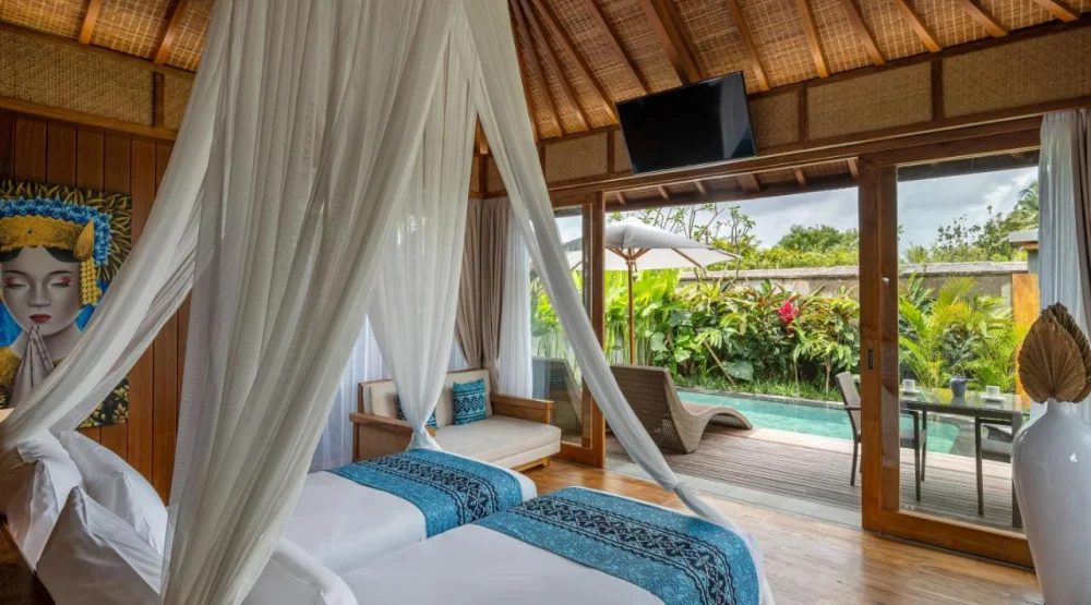 One Bedroom Pool Villa with Twin Bed at Kappa Senses Ubud