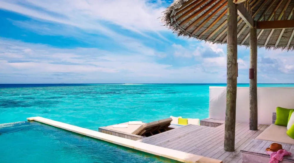 Sunset Laamu Water Villa with Pool at Six Senses Laamu