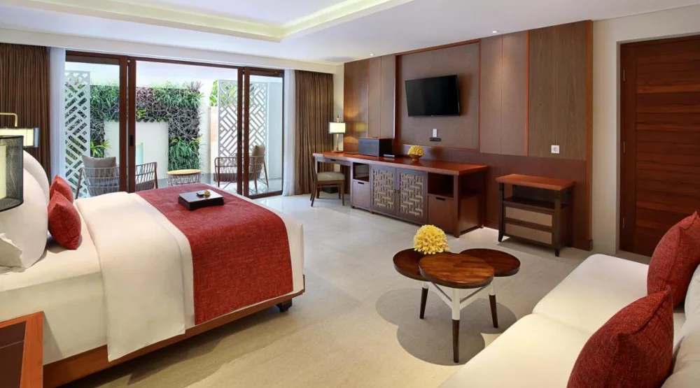 Junior Suite Garden Terrace Double Bed at The Bandha Hotel & Suites